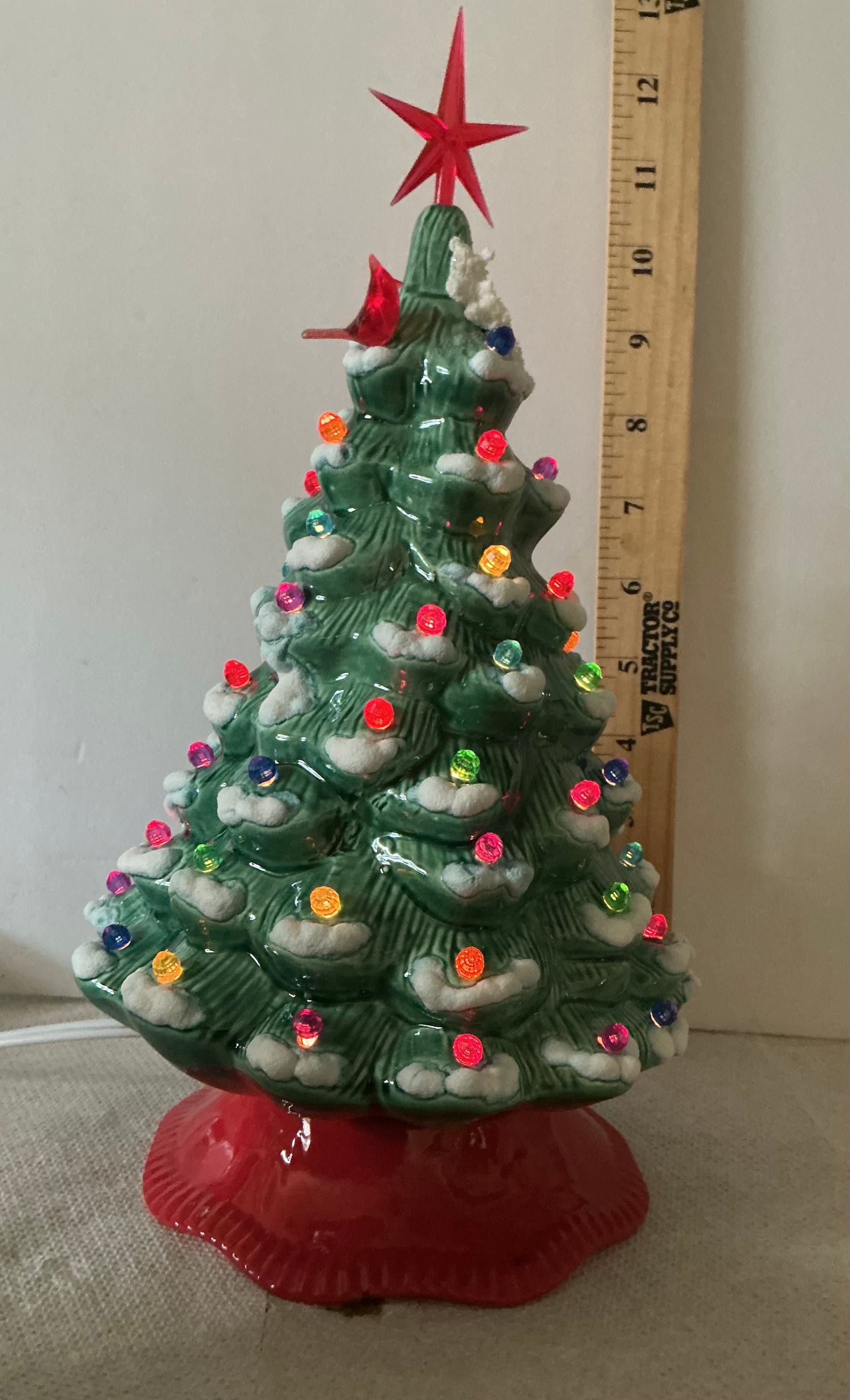Finished Ceramics: Tree with star topper