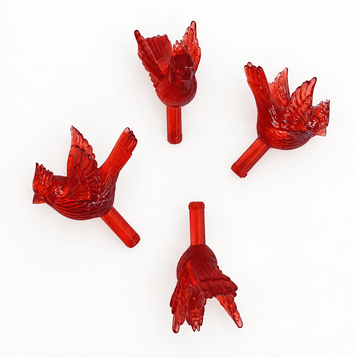 Ceramic Christmas Tree Bulbs: Cardinals