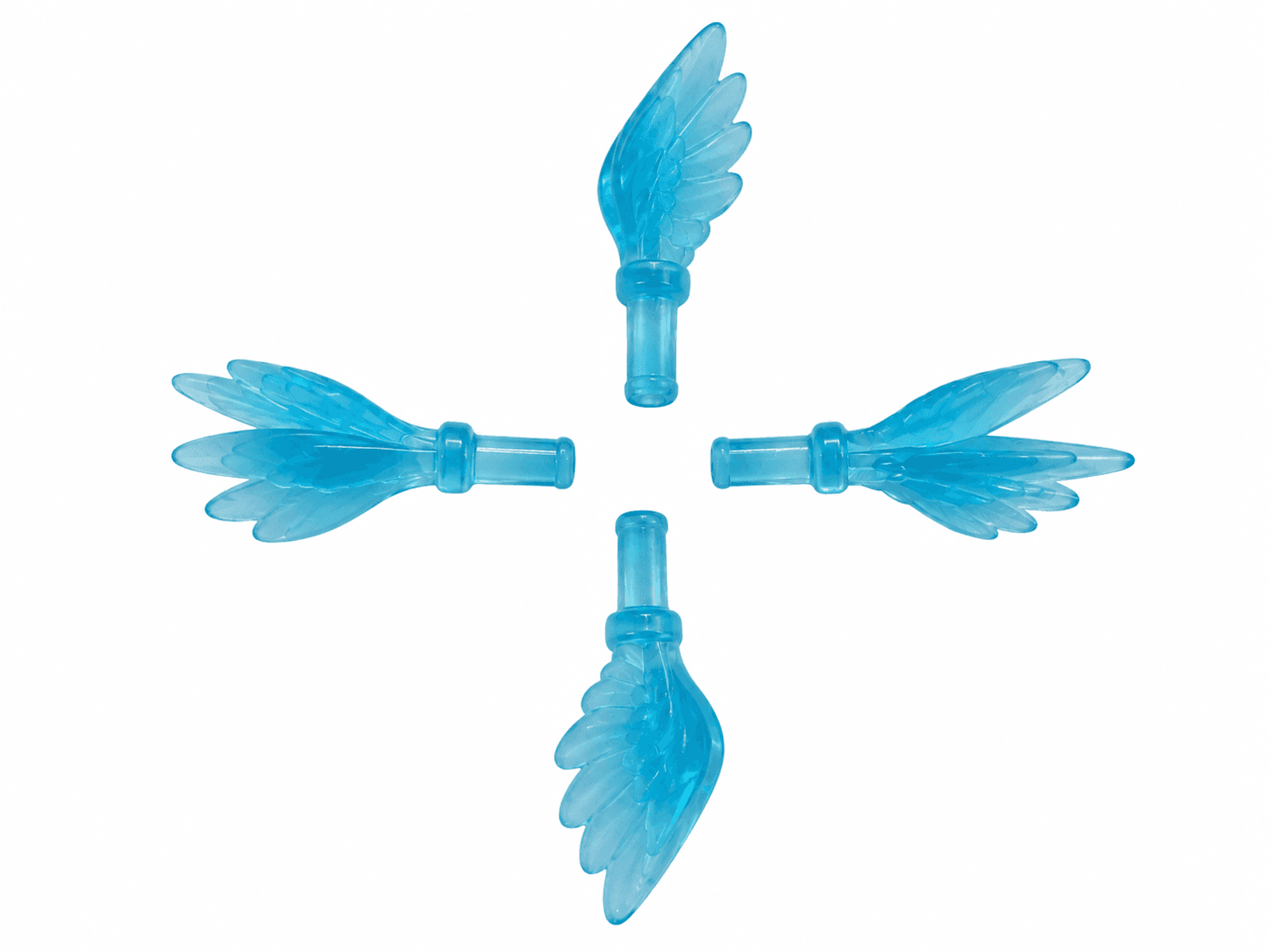 Ceramic Christmas Tree Bulbs: Upright Angel wings