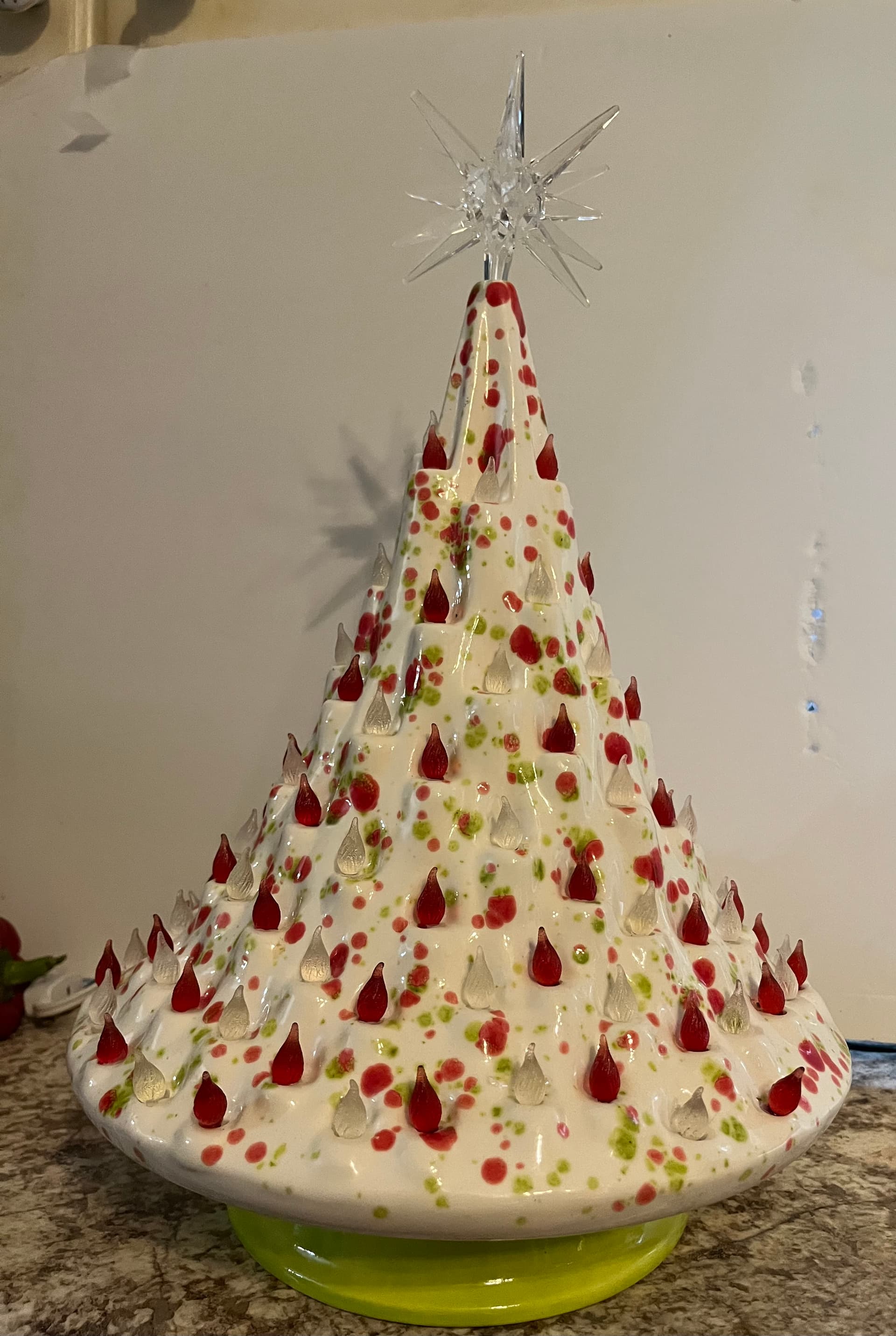 Finished Ceramics: Ceramic Christmas Minx Tree. 