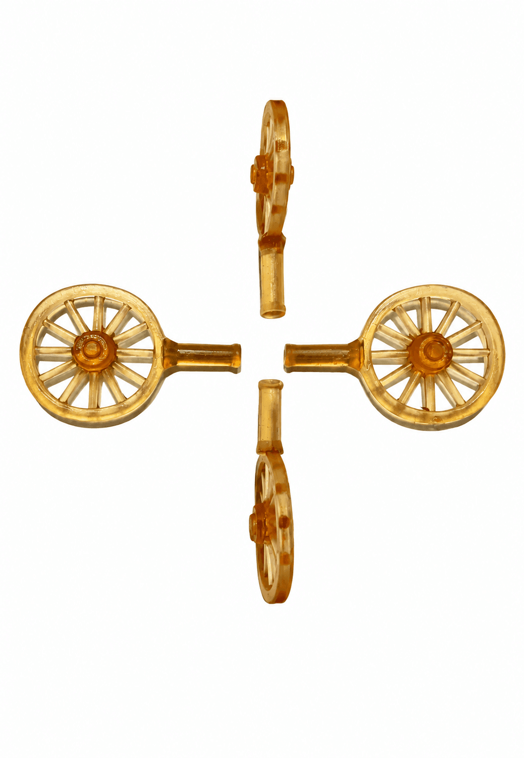 Ceramic Christmas Tree Bulbs: Wagon wheels